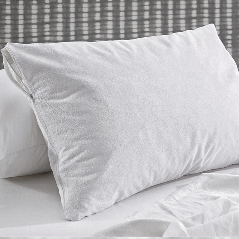 50/50 Polycotton Su Geçirmez Terry Havlu Otel Yastığı Koruyucu