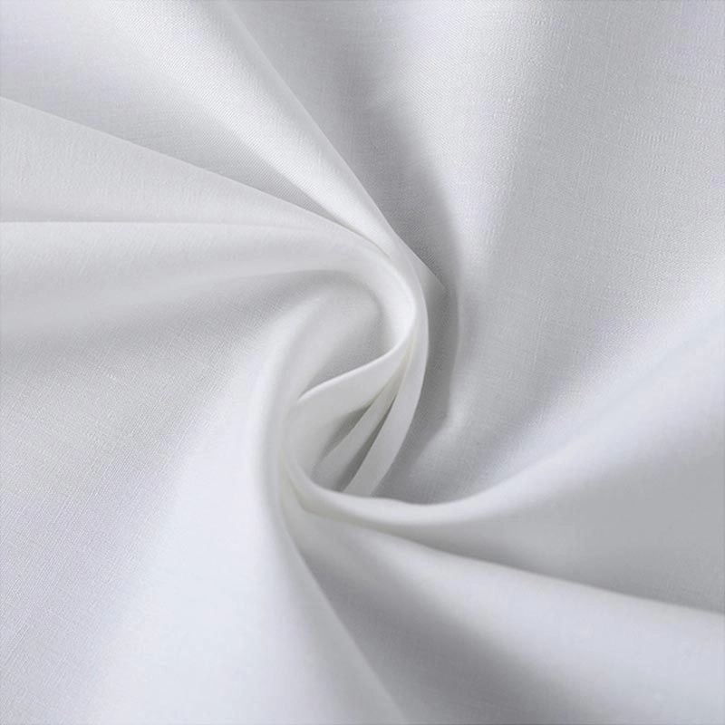 Saf Beyaz 233TC Percale Sade Otel Pamuklu Kumaş